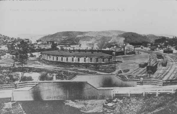 Boston & Maine Roundhouse and Railroad Yards, West Lebanon, New Hampshire