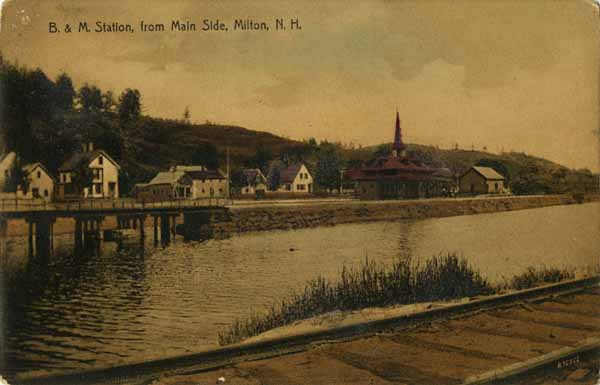 Boston & Maine Station, from Main Side, Milton, New Hampshire