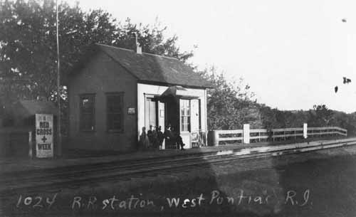 Railroad Station, West Pontiac, Rhode Island
