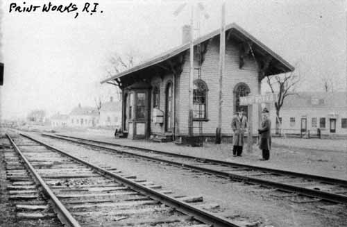 Railroad Station, Print Works, Rhode Island