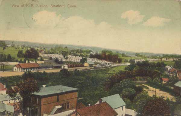 View of Railroad Station, Stratford, Connecticut