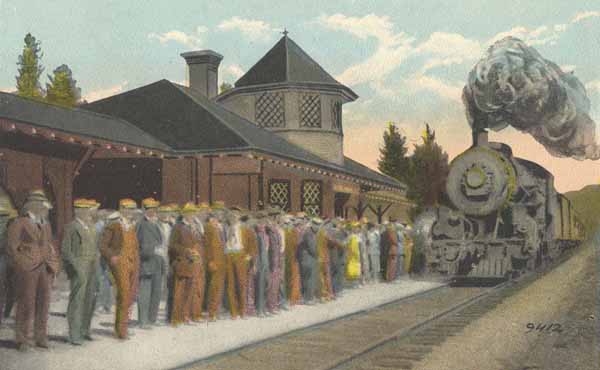 The Delaware & Hudson & New York Central Station, Raybrook, Adirondacks, New York