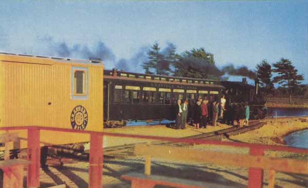 Passengers Boarding Train at Edaville Railroad