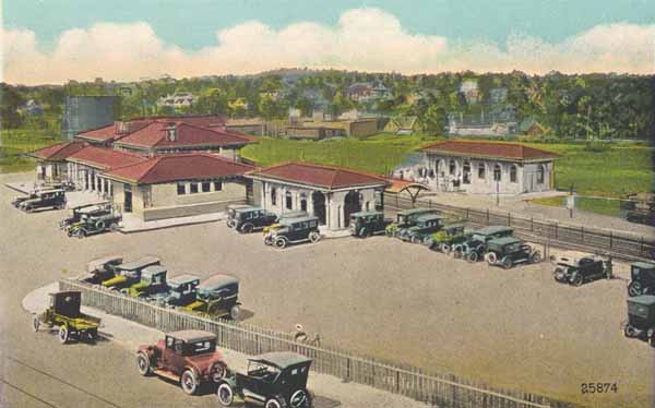 Bird's-Eye View of Railroad Station, Westerly, Rhode Island