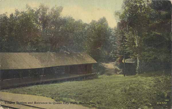 Trolley Station and Entrance to Queen City Park, Burlington, Vermont