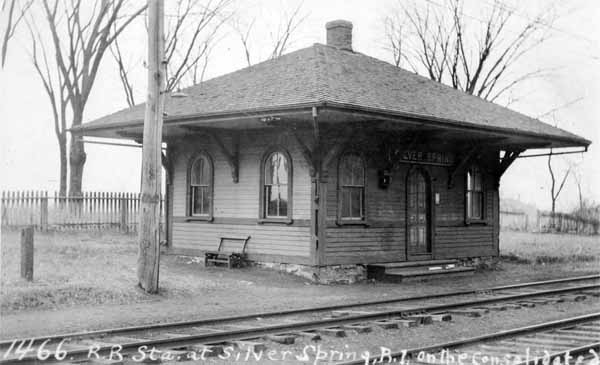 Railroad Station at Silver Spring, Rhode Island on the Consolidated