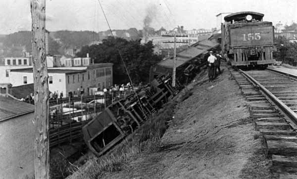 Maine Central Railroad Wreck, Auburn, Maine