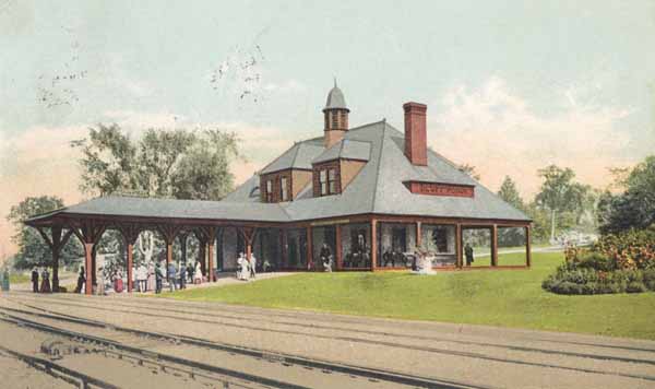 Delaware & Hudson Railroad Station, Hotel, Champlain, New York