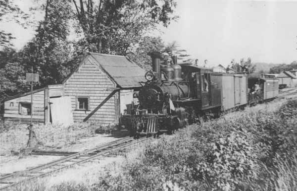 Bridgeton & Saco River Railroad at Housett