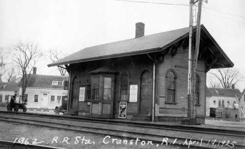 Railroad Station, Cranston, Rhode Island. April 19, 1925