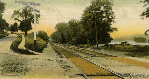 A Glimpse of the Connecticut River from the Station, Walpole, New Hampshire