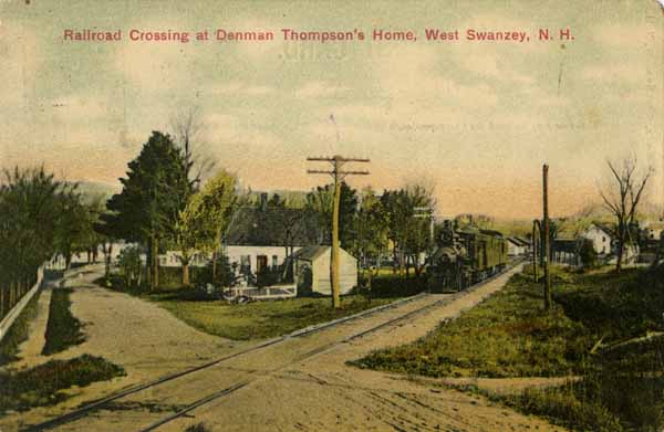 Railroad Crossing at Denman Thompson's Home, West Swanzey, New Hampshire