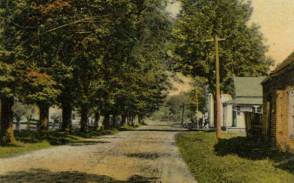 Main Street, West Thornton, New Hampshire, looking North.