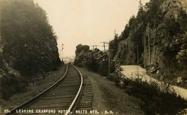 Leaving Crawford Notch, White Mountains, New Hampshire