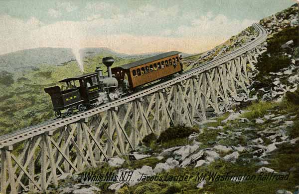 White Mountains, New Hampshire. Jacob's Ladder, Mt. Washington Railroad