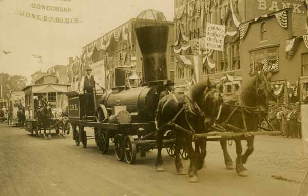 Concord Railroad "Amoskeag" in 1915 Parade