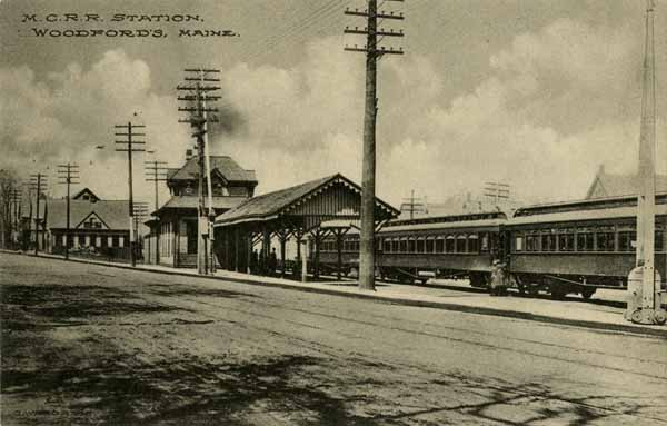 Maine Central Railroad Station, Woodford's, Maine