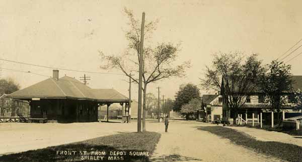 Front Street from Depot Square, Shirley, Massachusetts