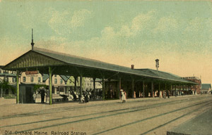 Old Orchard, Maine. Railroad Station