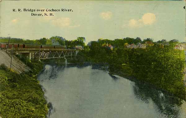 Railroad Bridge over Cocheco River, Dover, New Hampshire