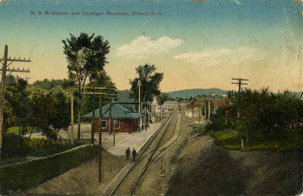 Boston & Maine Station and Cardigan Mountain, Enfield, New Hampshire