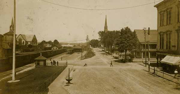 Depot Square, Looking North, Lakeport, New Hampshire