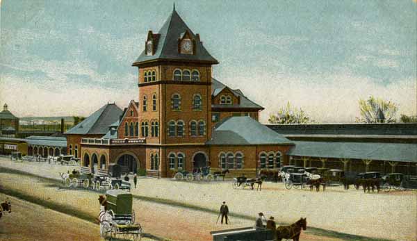 Manchester, New Hampshire. Railroad Station