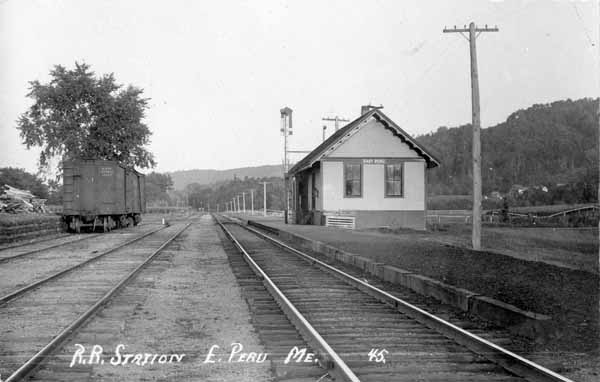 Railroad Station, East Peru, Maine