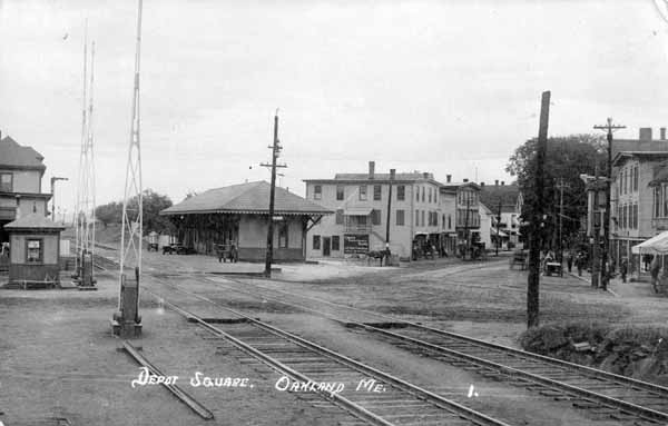 Depot Square, Oakland, Maine