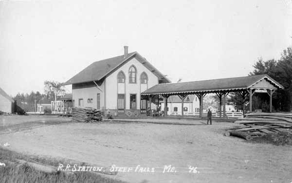 Railroad Station, Steep Falls, Maine