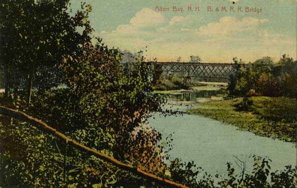 Alton Bay, New Hampshire Boston & Maine Railroad Bridge