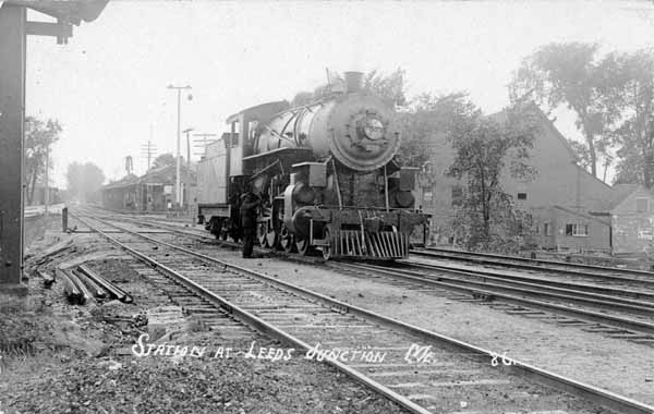 Station at Leeds Junction, Maine