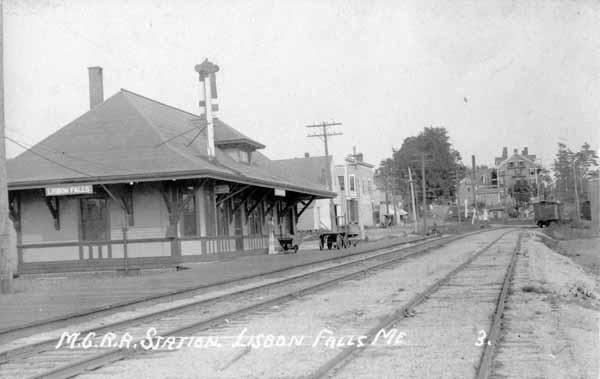 Maine Central Railroad Station, Lisbon Falls, Maine