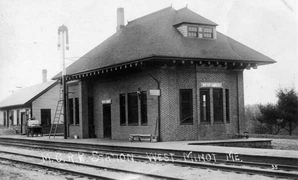 Maine Central Railroad Station, West Minot, Maine
