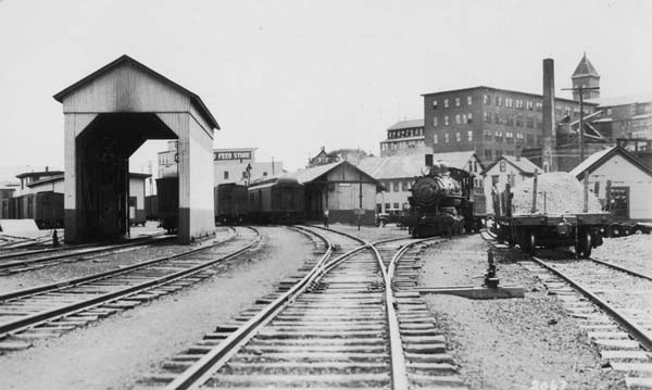 Belfast, Maine railroad yard