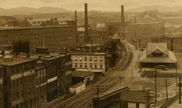 Railroad Station and Mt. Holyoke, Holyoke, Massachusetts