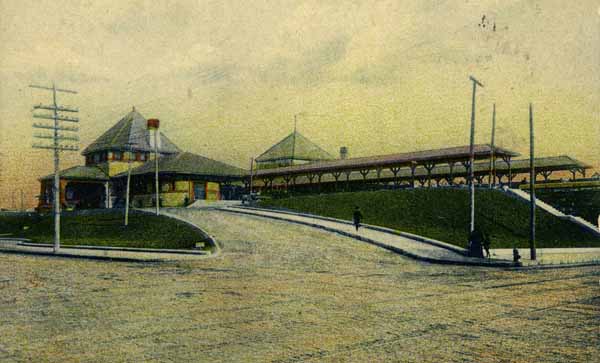 Brockton, Then and Now, Railroad Station (west side) 1907