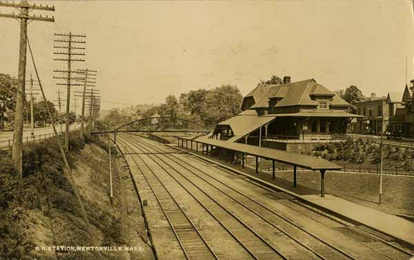 Railroad Station, Newtonville, Massachusetts