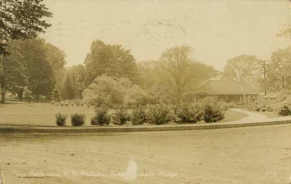 Nye Park and Railroad Station, Auburndale, Massachusetts