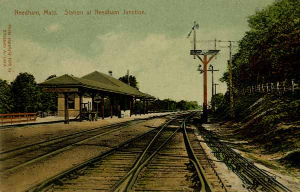 Needham, Massachusetts. Station at Needham Junction