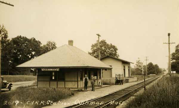 Central Vermont Railroad Station, Cushman, Massachusetts