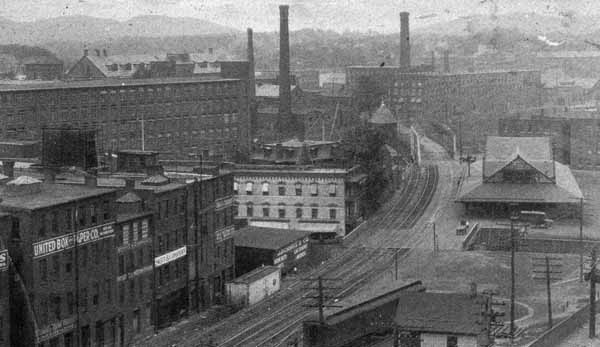 Railroad Station and Mt. Holyoke, Holyoke, Massachusetts