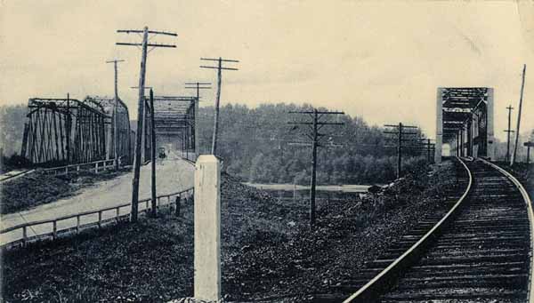 The Three Bridges at Hadley, Northampton - Amherst Line