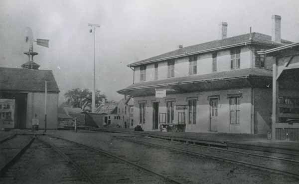 Fall River side of the Myricks depot, Berkley, Massachusetts