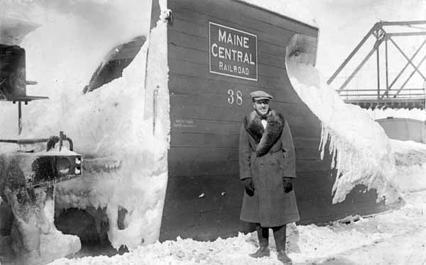 Maine Central Railroad plow #38