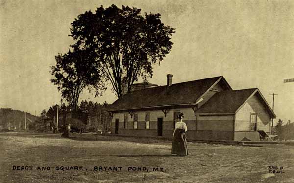 Depot and Square, Bryant Pond, Maine