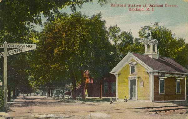 Railroad Station at Oakland Centre, Oakland, Rhode Island