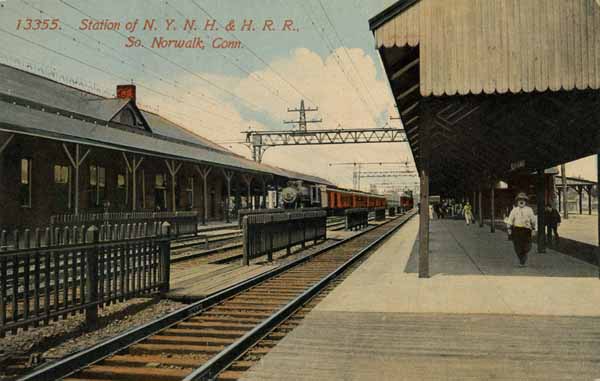Station of New York, New Haven & Hartford Railroad, South Norwalk, Connecticut