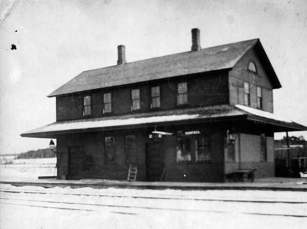 The Bangor & Aroostook Railroad Station at Hampden Center