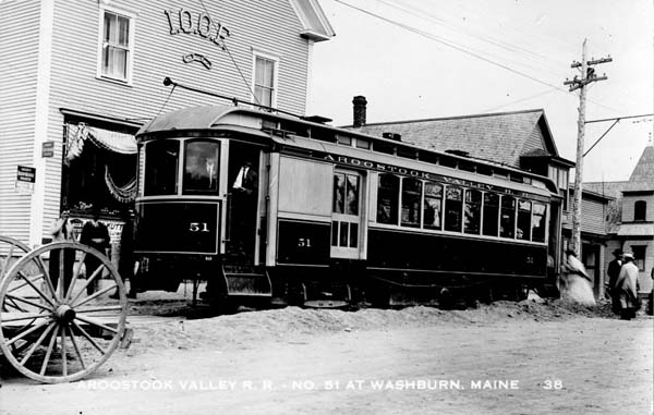Aroostook Valley Railroad - No. 51 at Washburn, Maine